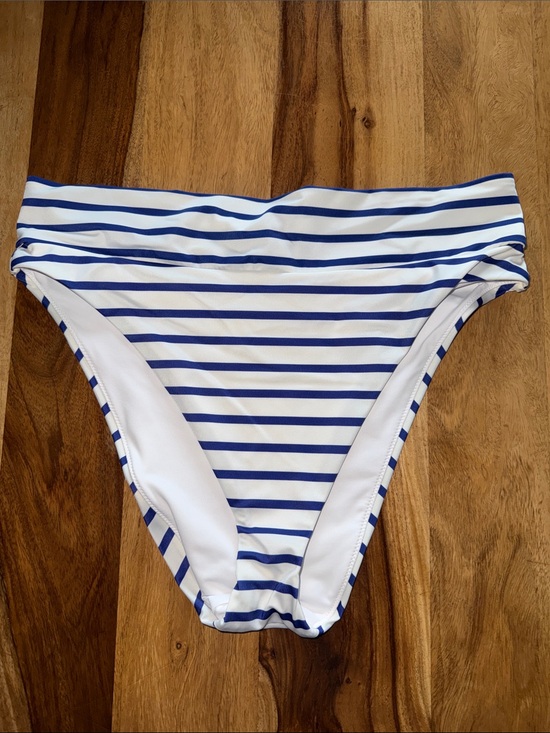 MeUndies Other - MeUndies White With Blue Stripes Bikini Bottom